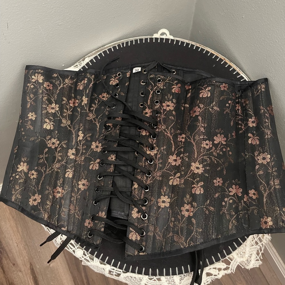 Lace up Satin Corset